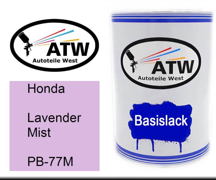 Honda, Lavender Mist, PB-77M: 500ml Lackdose, von ATW Autoteile West.